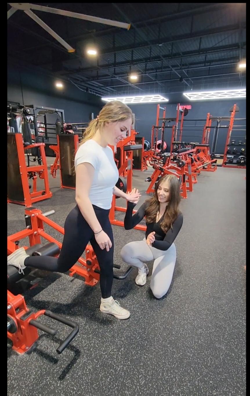 Kailey Teel personal training session
